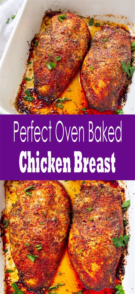 Perfect Oven Baked Chicken Breast - mamasrecipe3
