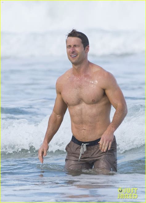 Shirtless Glen Powell Looks Hotter Than Ever While Filming Beach Scene ...