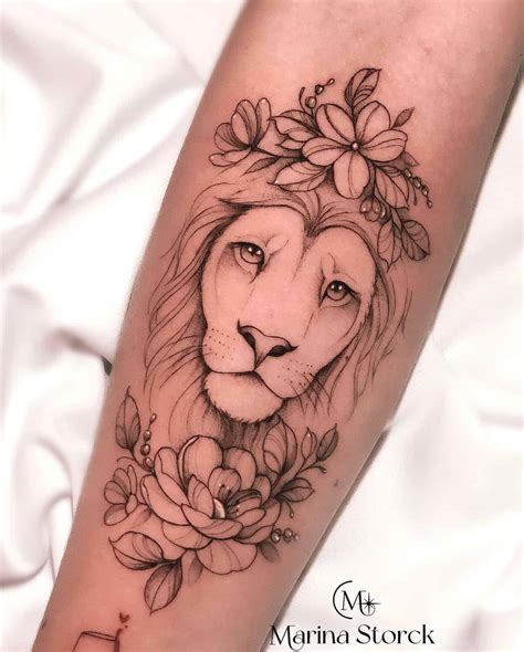 Lion Tattoo For Women