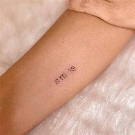 Smile Word Tattoo