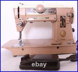 Singer 401A Slant-O-Matic Beige Heavy Duty Sewing Machine with Accessories | Machine Heavy Duty