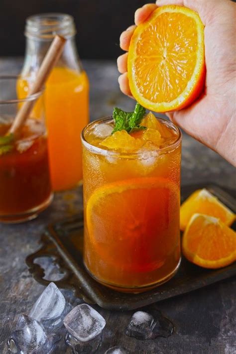 Orange Iced Tea Recipe | Recipe | Iced tea recipes homemade, Summer ...