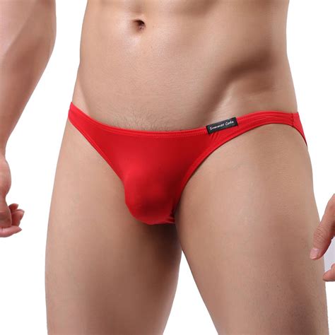 Summer Code Mens Basic Bikini Briefs Pack Low Rise Ice Silk Underwear ...