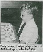 Young Heath playing Chess. | Heath ledger, Heath ledger joker, Heath legder
