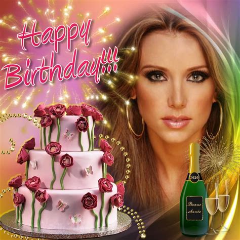 Birthday Club, Happy Birthday, Birthday Cake With Photo, September Birthday, Birthday Frames ...