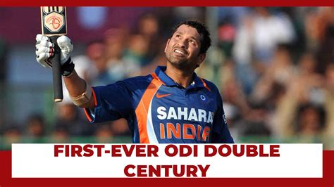 Revisiting The First-Ever ODI Double Century From Sachin Tendulkar ...