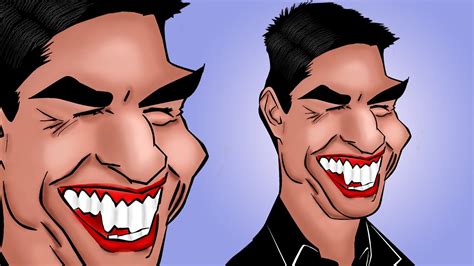 photoshop tutorial cartoon caricature effect - YouTube