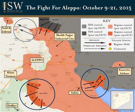 Regime and Iranian Forces Launch Multi-Pronged Offensive in Aleppo ...