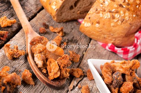 Fried Chicken Crumbs And Bread Royalty-Free Stock Image - Storyblocks