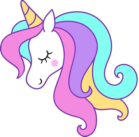 Head Unicorn Clipart