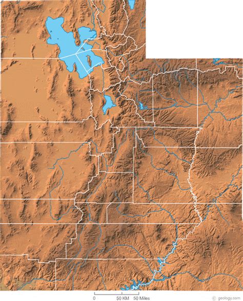 Utah County Topographic Map - Darice Fleurette