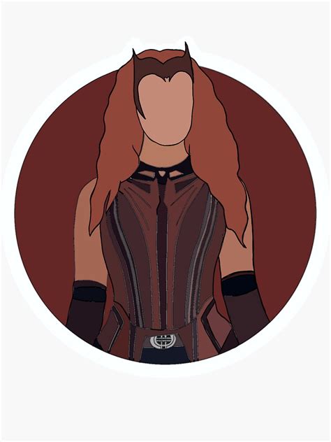 "Wanda maximoff" Sticker by Boelsisabeau | Redbubble