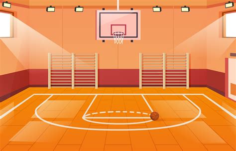 Basketball Court Indoor Background 13114710 Vector Art at Vecteezy