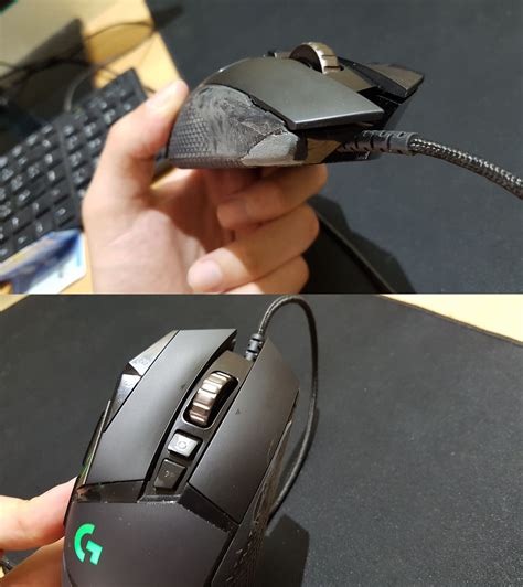 G502 Grip Mod: Removed the right angle-shaped edge and added some ...