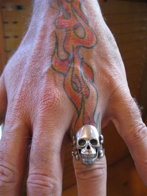 Skull Ring with Flame Tattoo - Marty Magic BlogMarty Magic Blog