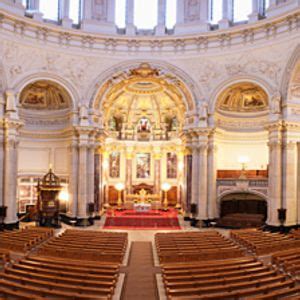 Interiors of a cathedral, Berlin Cathedral, Berlin, Germany | Wall ...