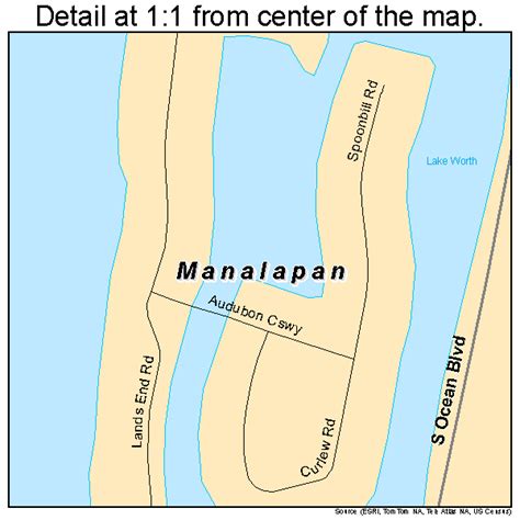 Manalapan Florida Street Map 1242700