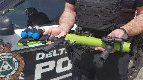 Delta police replacing bean bag guns with foam projectile launchers | CTV News