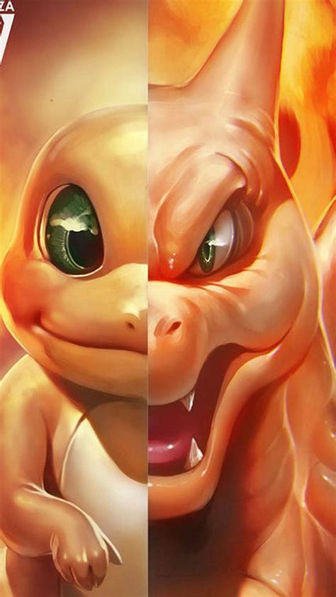 Download Charmander Evolution Pokemon Iphone Wallpaper | Wallpapers.com