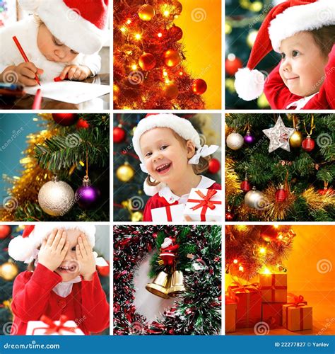 Christmas collage stock image. Image of kids, childhood - 22277827