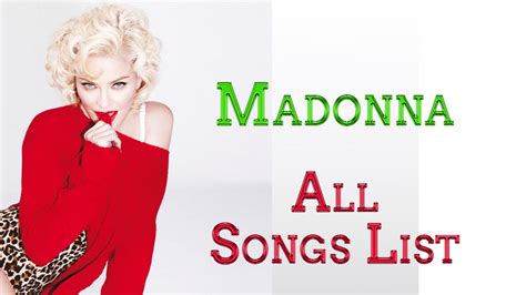 Madonna All Songs Complete list 2021 check here - Arya Ek Fan