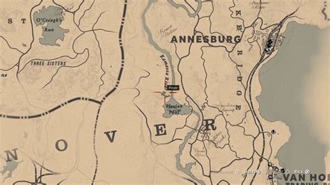 Red Dead Redemption 2 - Sketched Map 💰 Treasure Location 1xGold Ingot - YouTube