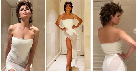 ‘RHOBH’ star Lisa Rinna flaunts her curves in stunning white Mugler ...