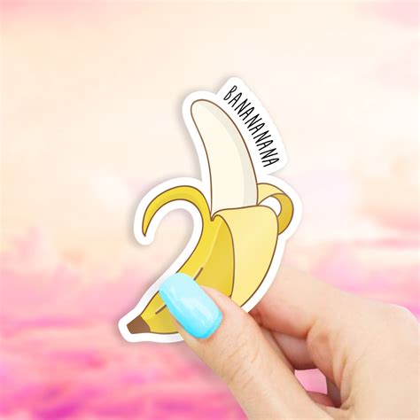 Banana Sticker - Fruit stickers | MacBook stickers | laptop stickers | waterbottle stickers ...