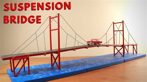 Making a Suspension Bridge Model! 🌉 - YouTube