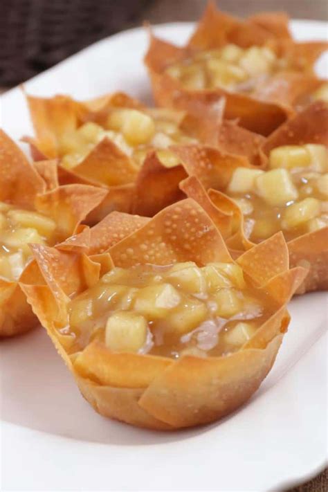 Easy Apple Pie Wonton Cups – Best Homemade Mini Apple Pie Recipe ...