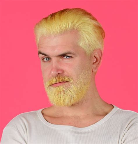 Bleach Blonde Men With Haircuts