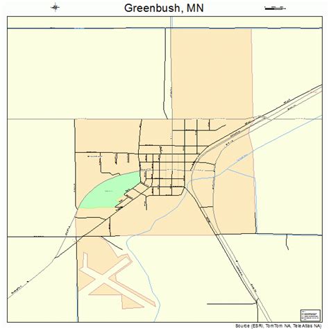 Greenbush Minnesota Street Map 2725604