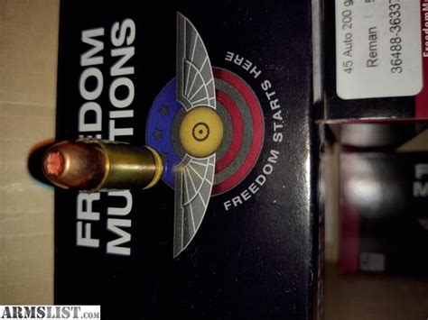 ARMSLIST - For Sale: .45 caliber ammo