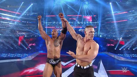 John Cena Returns at Wrestlemania 32 to Help The Rock Defeat The Wyatt ...