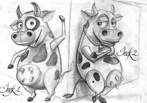 cow character design on Behance