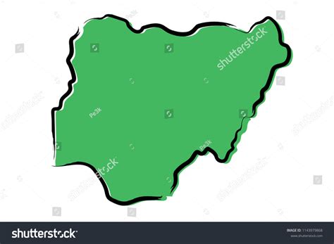 Nigeria Map Outline