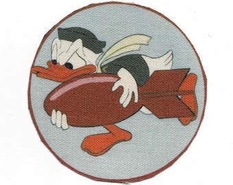 Repro WW2 DONALD DUCK 531st Bomb Squadron Disney Usaaf Us Army Air Force Jacket Shoulder Patch ...