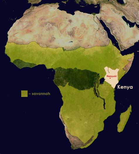 Savannah map, Africa map, South africa map