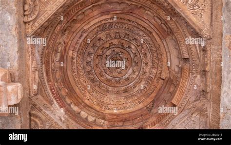 ceiling inside a building at qutub minar complex in delhi Stock Photo ...