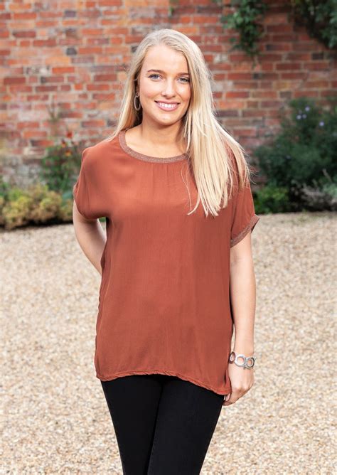 Burnt Orange Top - Laurie & Jules