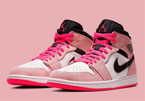 Jordan 1 Mid Crimson Hyper Pink 852542-801 Info | SneakerNews.com