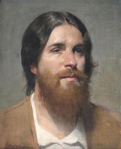 Burton Silverman (b. 1928), oil on linen, 2012 {figurative art male head bearded man painting ...