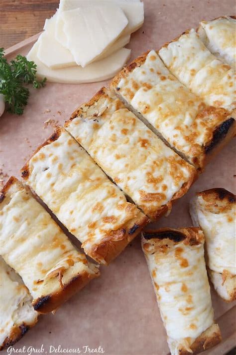 Roasted Garlic Bread with Cheese - Great Grub, Delicious Treats