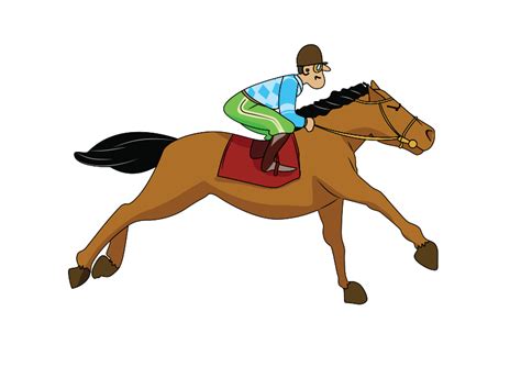 Jockey On Race Horse Clip Art Image - ClipSafari