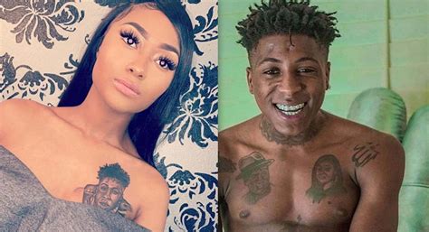 NBA YoungBoy Distant Self From Girlfriend Who Tattoo His Face On Her ...