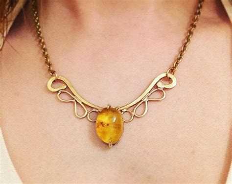 Amber Necklace With Bug Amber Amber Jewelry Amber - Etsy | Necklace, Amber jewelry, Amber necklace