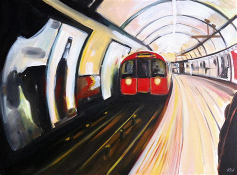 Original Painting of the London Underground – Angela Wakefield