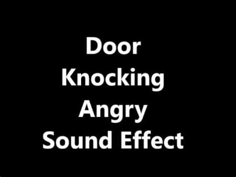 Door Knocking Angry Sound Effect - YouTube