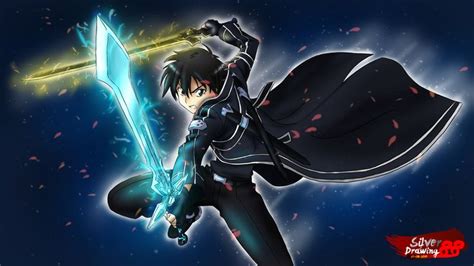 Kirito - Dual Sword by SilverDrawing88 on deviantART | Sword art online, Anime, Hình nền