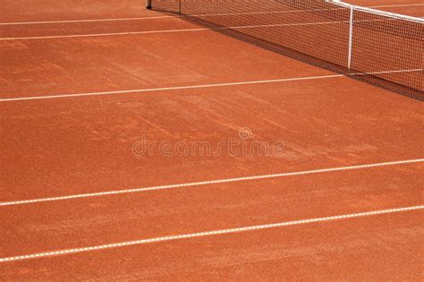 Clay tennis court closeup stock image. Image of background - 71278057